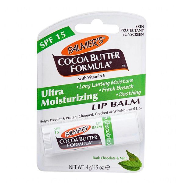 PALMERS COCOA BUTTER LIP BALM DARK CHOCOLATE AND MINT
