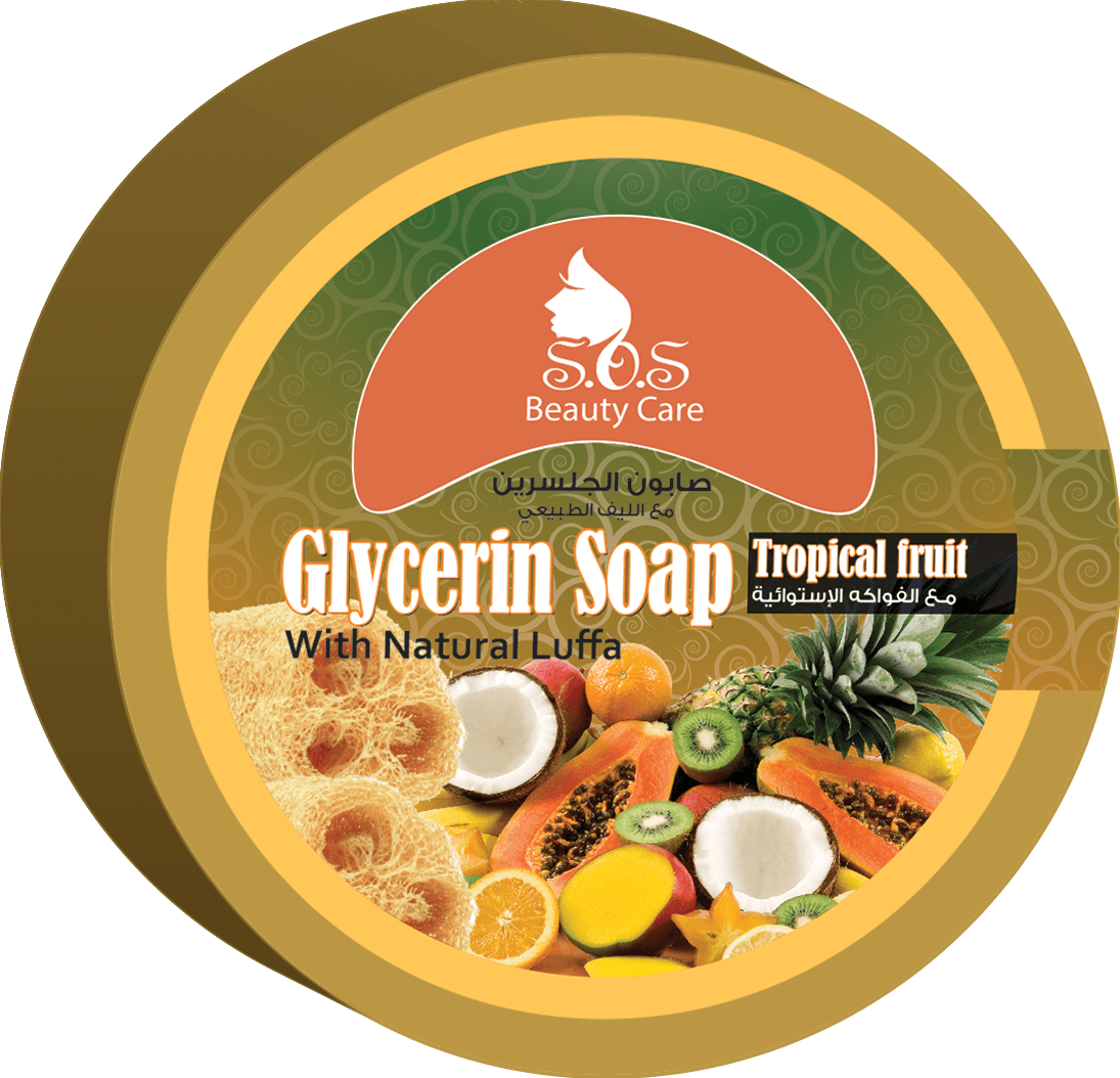 Sos Glycerin Soap&Luffa With Tropical Fruite 