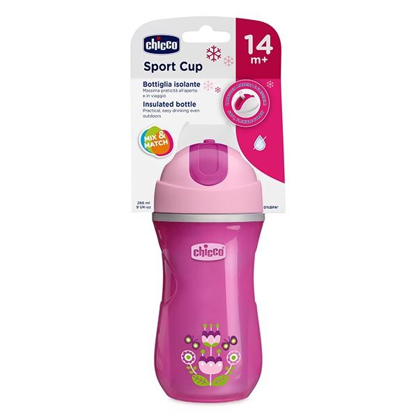 CHICCO ACTIVE CUP 14M+ PINK 266ML