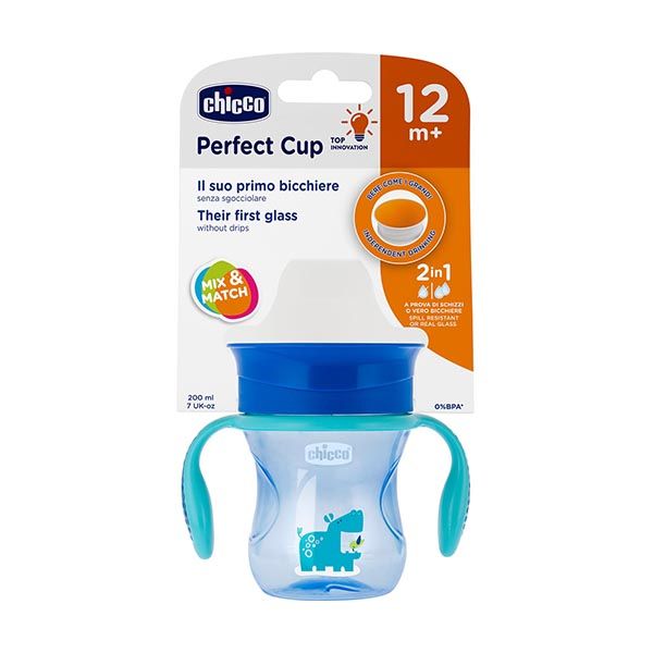 CHICCO PERFECT CUP 12M+ BLUE 200ML