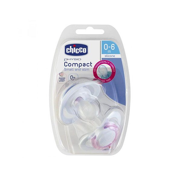 CHICCO SOOTHER COMPACT PINK 0-6 M