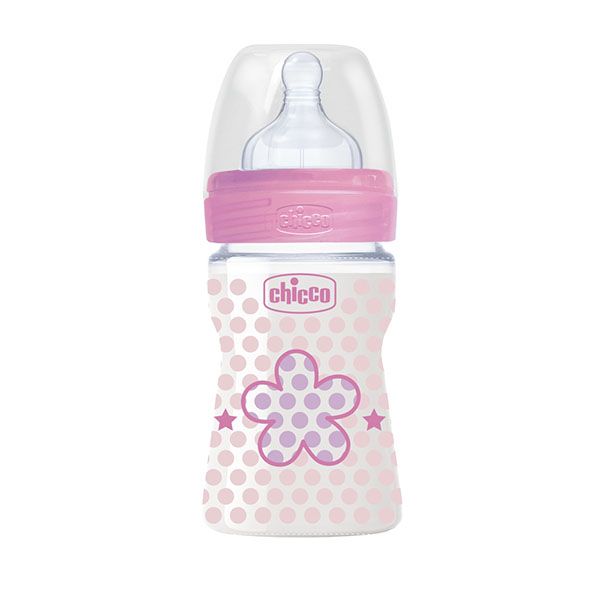 CHICCO WELL BEING 150ML 0M+ PINK