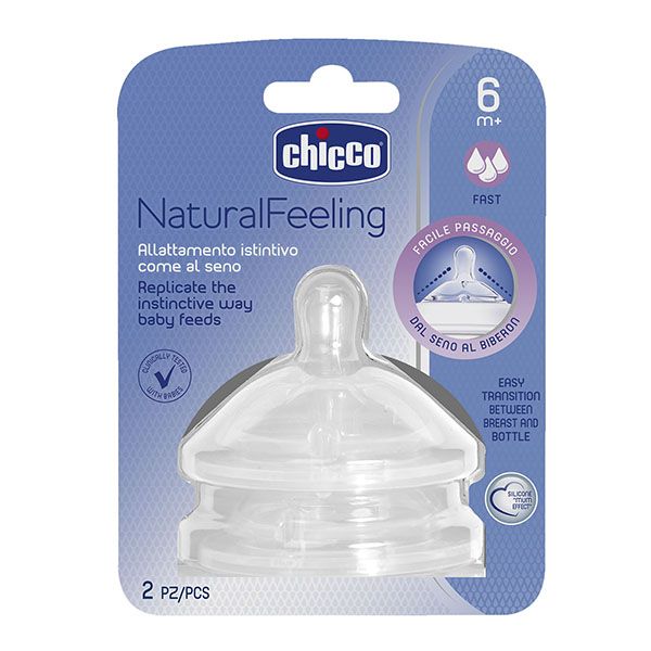 CHICCO TEAT NATURAL FEELING 6M+
