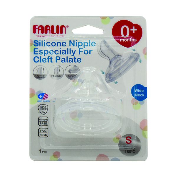 FARLIN SILICONE NIPPLE FOR CLEFT PALATE 0M+

