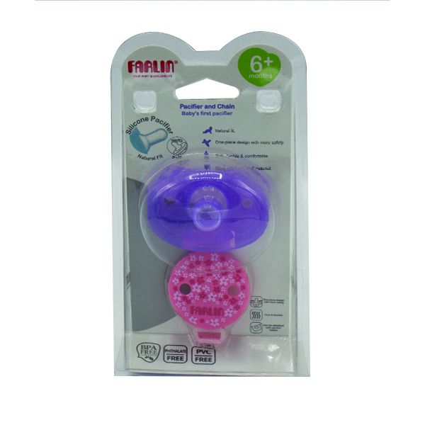 FARLIN PACIFIER AND CHAIN 6M+