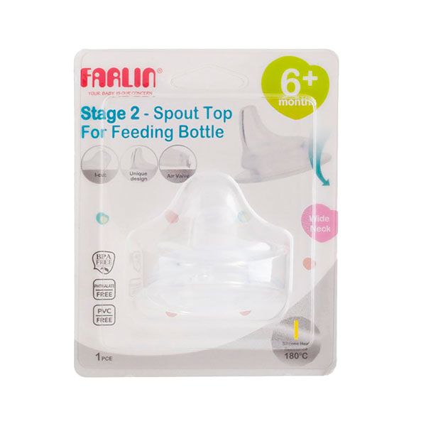 FARLIN STAGE 2 SPOUT TOP FOR FEEDING BOTTLE 6M+
