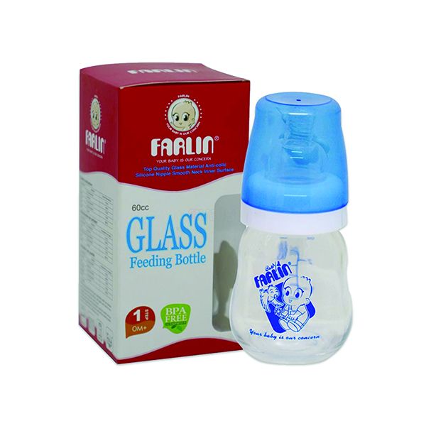 FARLIN GLASS FEEDING BOTTLE 60CC
