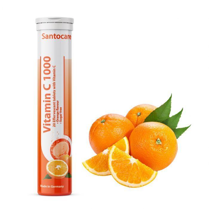 Santocare Vitamin c eff tab 1000mg - 20'