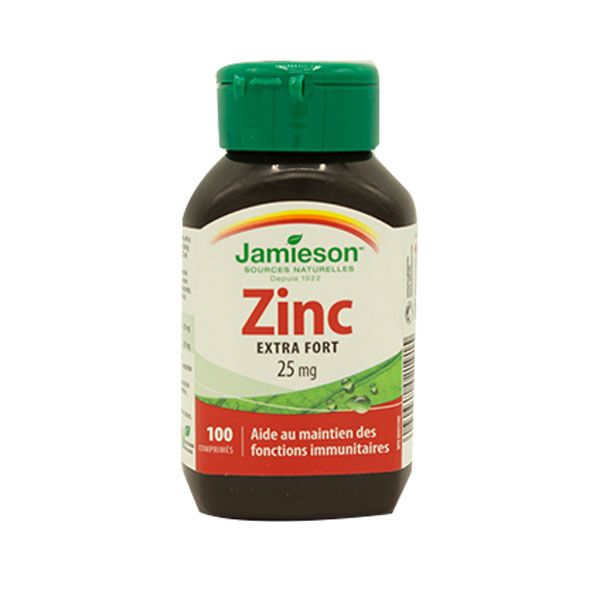 jamieson zinc 25 mg 100 tablet